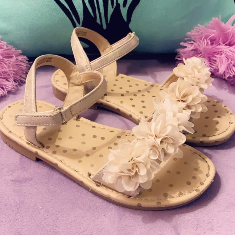 Cute flowery sandals